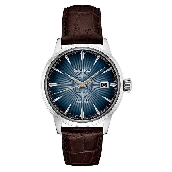 Seiko Presage "Cocktail Time" Automatic Blue Dial Dress Watch #SRPK15
