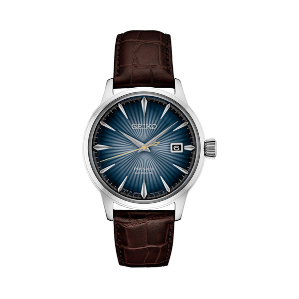 Seiko Presage "Cocktail Time" Automatic Blue Dial Dress Watch #SRPK15