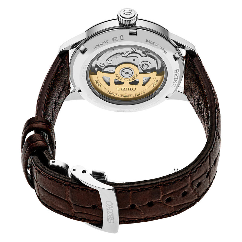 Seiko Presage "Cocktail Time" Automatic Blue Dial Dress Watch #SRPK15