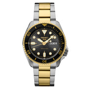 Seiko 5 Sports Automatic Watch with Charcoal Dial and Two-Tone Case #SRPK22 zoom