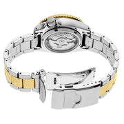 Seiko 5 Sports Automatic Watch with Charcoal Dial and Two-Tone Case #SRPK22 back