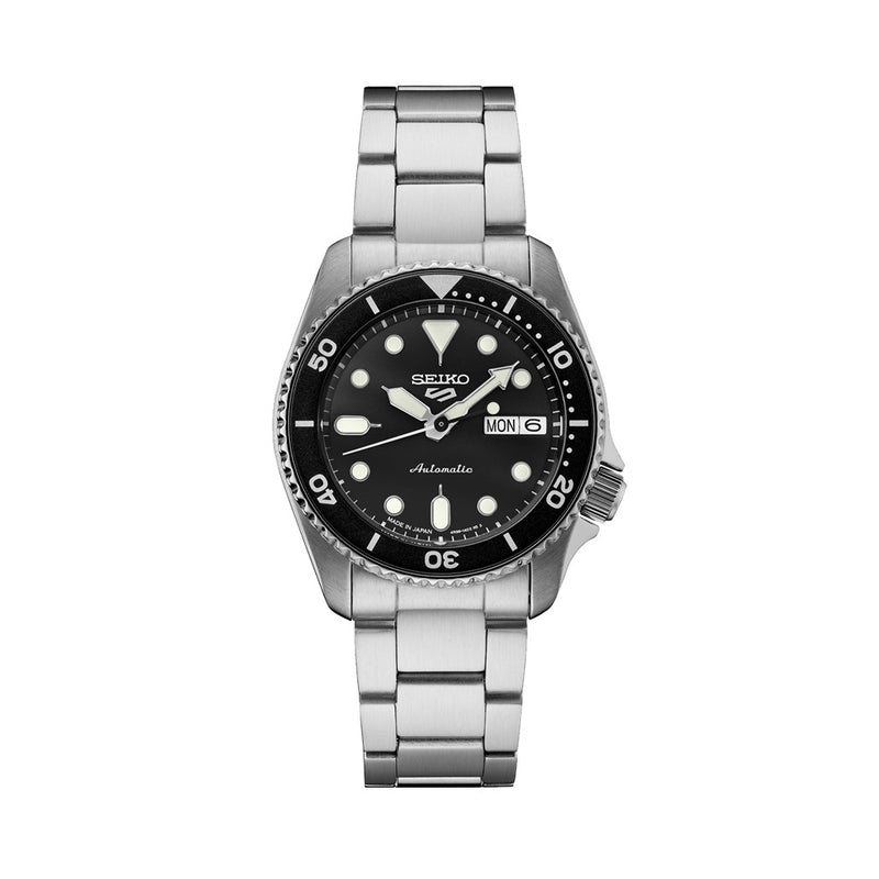 Seiko 5 Sports 38mm Automatic Watch with Black Dial #SRPK29
