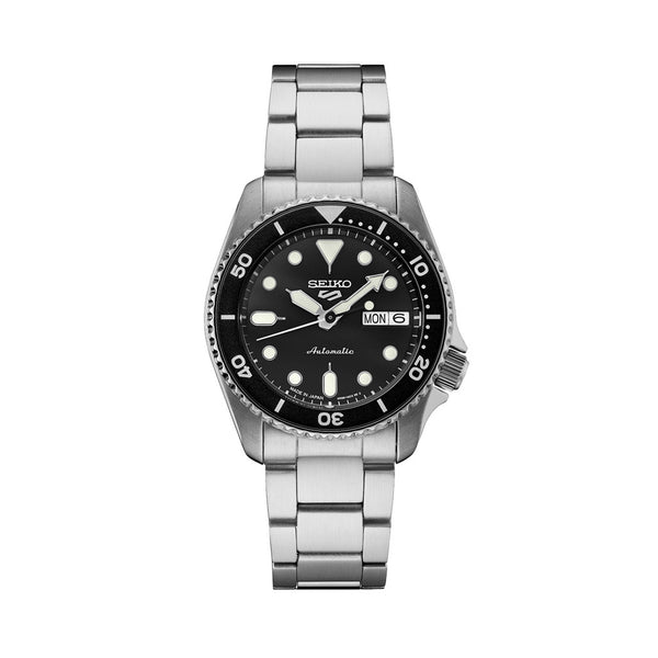Seiko 5 Sports 38mm Automatic Watch with Black Dial #SRPK29
