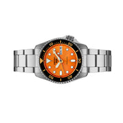 Seiko 5 Sports 38mm Automatic Watch with Vibrant Orange Dial #SRPK35 side