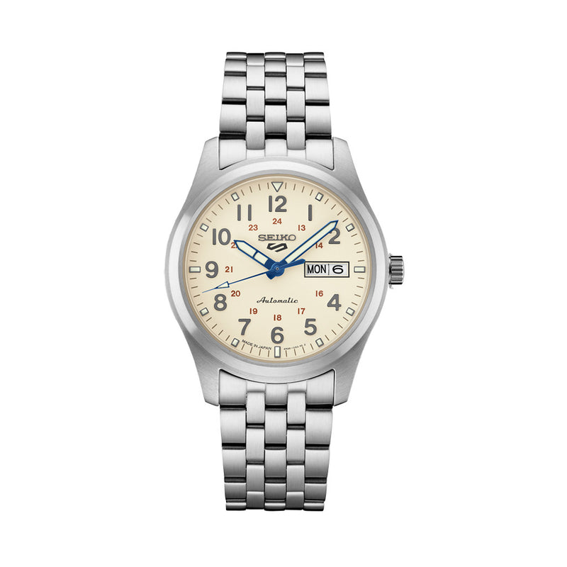Seiko 5 Sports Field Watch 110th Anniversary Limited Edition wtih Cream Dial #SRPK41
