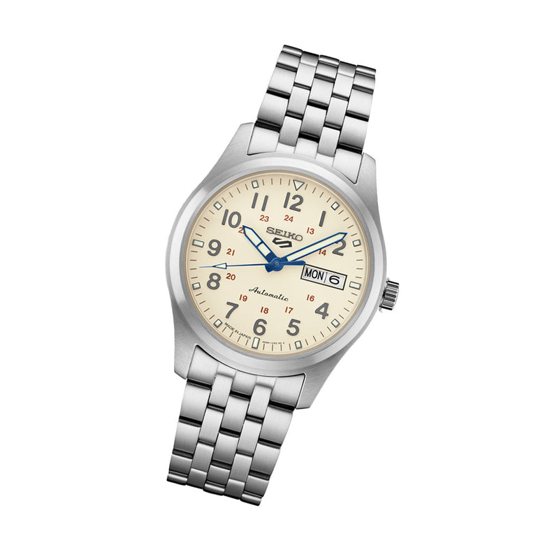 Seiko 5 Sports Field Watch 110th Anniversary Limited Edition wtih Cream Dial #SRPK41