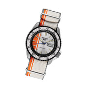 Seiko 5 Sports US Special Edition Automatic Dive Watch with Silver Dial #SRPK73