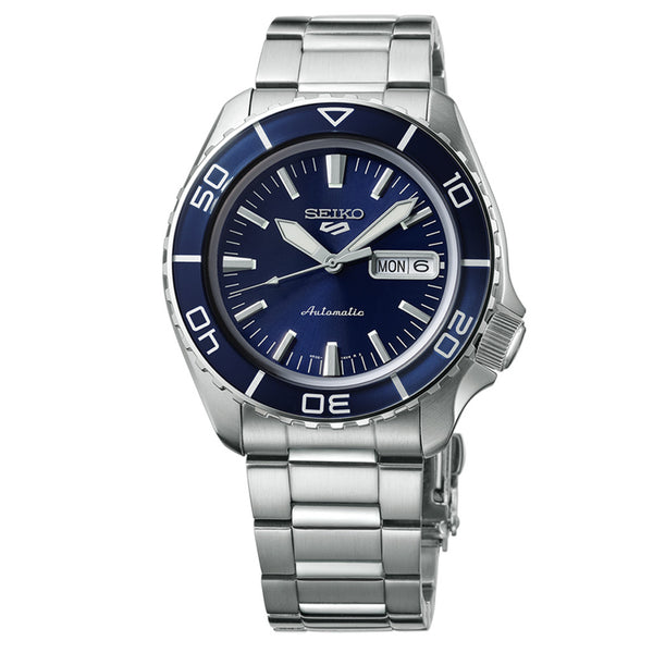 Seiko 5 Sports Automatic Dive Watch with Blue Dial #SRPK97 — Long