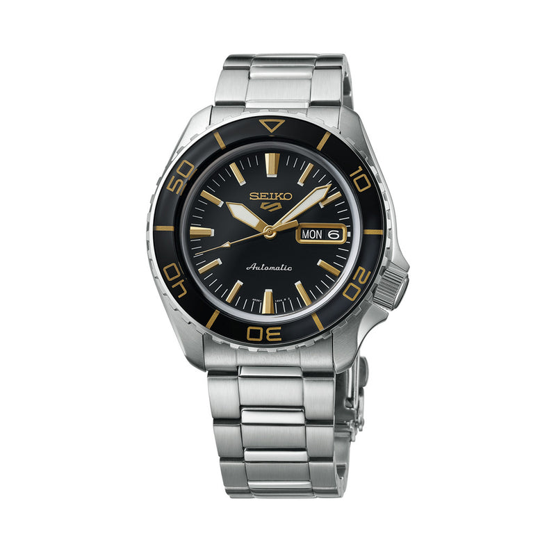 Seiko 5 Sports Automatic Dive Watch with Black Dial #SRPK99