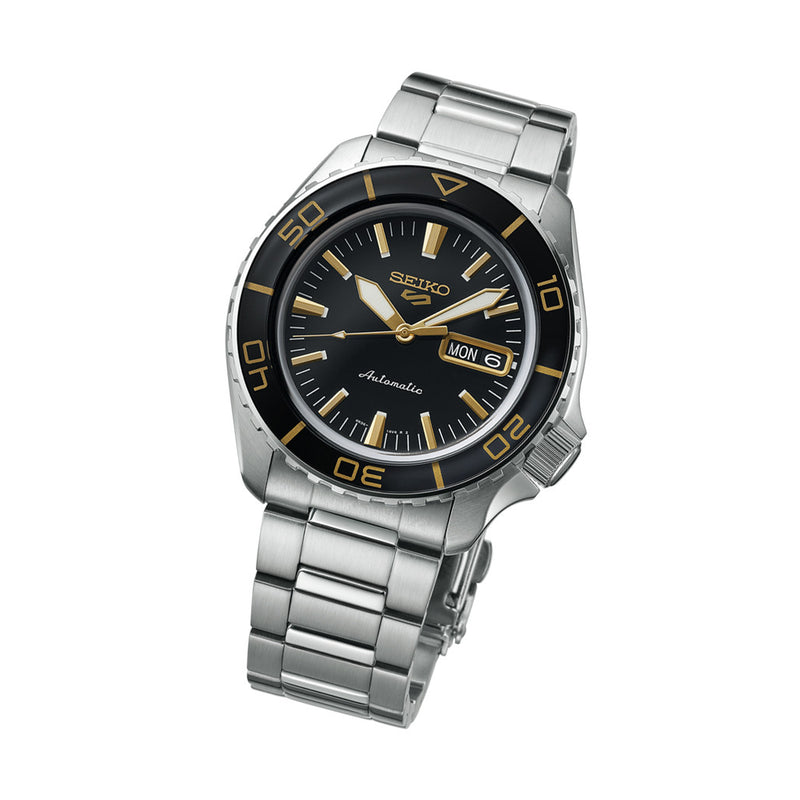 Seiko 5 Sports Automatic Dive Watch with Black Dial #SRPK99