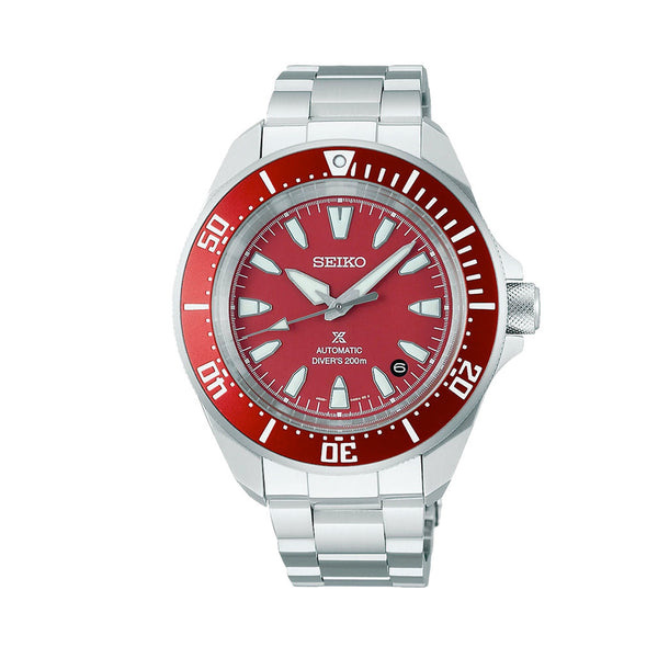 Seiko Prospex 42mm Samurai Automatic Diver with Red Dial #SRPL11