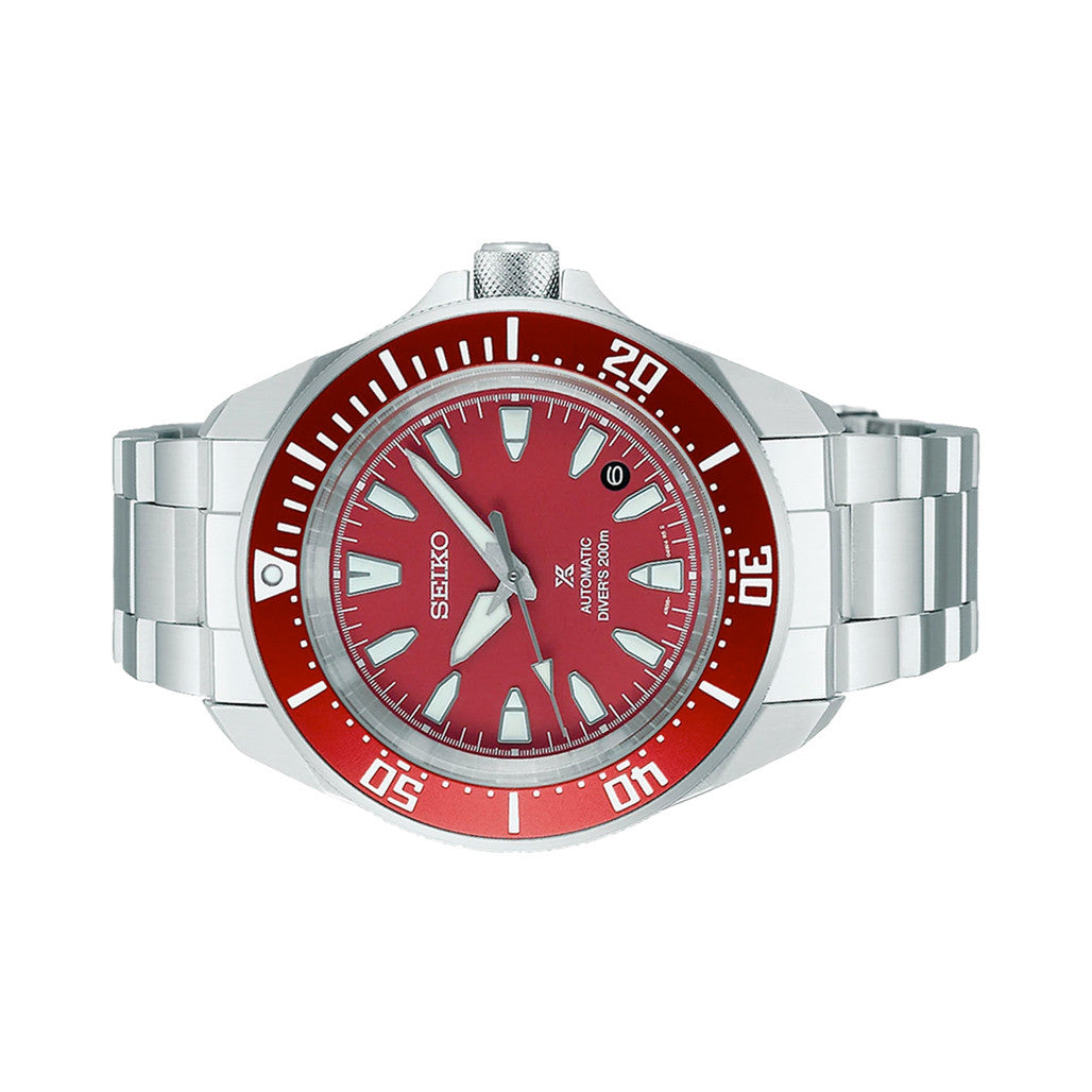 Seiko Prospex 42mm Samurai Automatic Diver with Red Dial #SRPL11