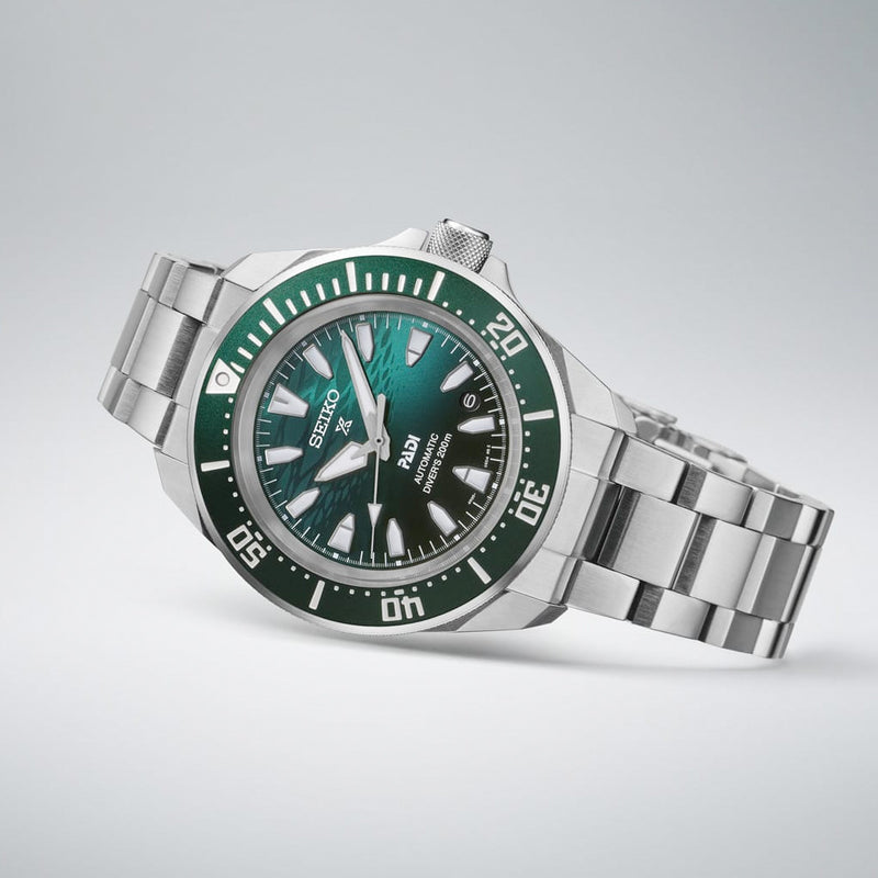 Seiko X PADI Prospex 42mm Samurai Emerald Green Diver #SRPL53