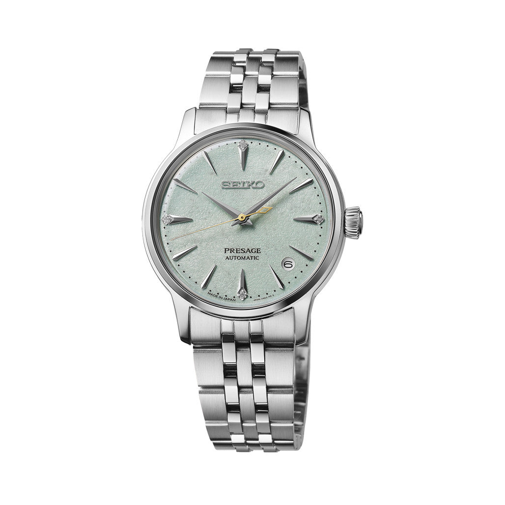 Seiko Presage 34mm Cocktail Time with Green Frozen Mojito Dial
