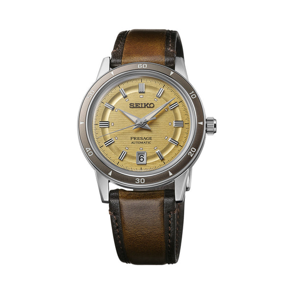 Seiko Presage 60s Style Automatic with Golden Dial #SRPL75