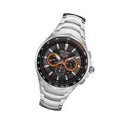 Seiko Coutura Quartz Chronograph with Sapphire Crystal and Orange Accents #SRWZ23 tilt