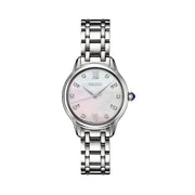Seiko Diamonds Mother of Pearl Quartz Dress Watch with Sapphire Crystal #SRZ537