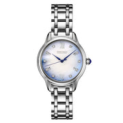 Seiko Diamonds Blue Mother of Pearl Quartz Dress Watch with Sapphire Crystal #SRZ539 zoom