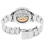 Seiko Presage 60's Style Automatic Dress Watch with Power Reserve Meter and Cream Dial #SSA447 back
