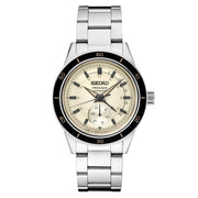 Seiko Presage 60's Style Automatic Dress Watch with Power Reserve Meter and Cream Dial #SSA447 zoom