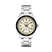 Seiko Presage 60's Style Automatic Dress Watch with Power Reserve Meter and Cream Dial #SSA447