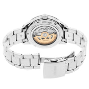 Seiko Presage 60's Style Automatic Dress Watch with Power Reserve Meter and Dark Grey Dial #SSA449 back