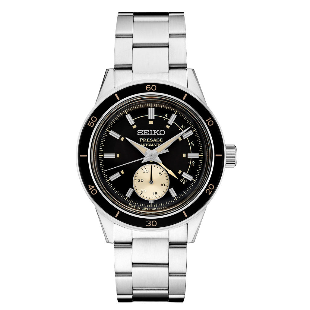 Seiko Presage 60's Style Automatic Dress Watch with Power Reserve