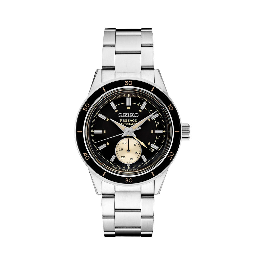 SEIKO PRESAGE オートマチック 海外モデル Seiko Presage 60's Style Automatic Dress Watch with Power Reserve