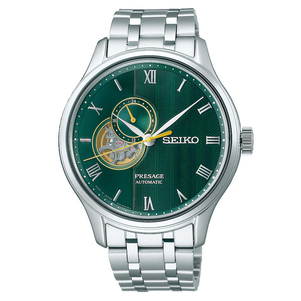 Seiko Presage Japanese Green Garden Automatic Dress Watch #SSA463