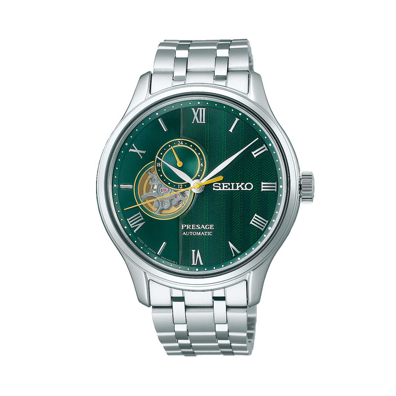 Seiko Presage Japanese Green Garden Automatic Dress Watch #SSA463