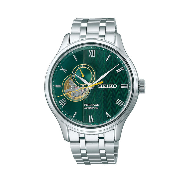 Seiko Presage Japanese Green Garden Automatic Dress Watch #SSA463