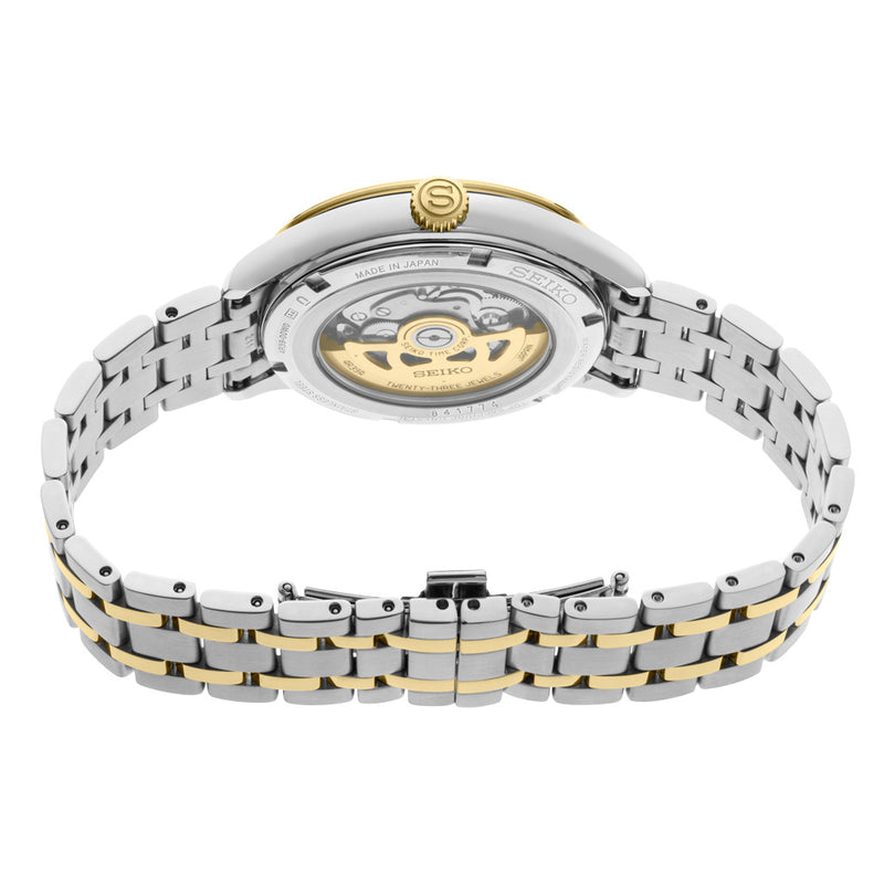 Seiko Presage Japanese Two-Tone Garden Automatic Dress Watch #SSA464