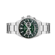 Seiko Quartz Chronograph with Multi-Layer Green Dial #SSB405 Side