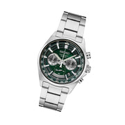 Seiko Quartz Chronograph with Multi-Layer Green Dial #SSB405 Tilt