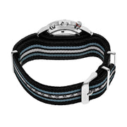 Seiko Quartz Chronograph with Multi-Layer Blue Dial and Nylon Strap #SSB409 Back