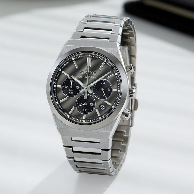 Seiko Essentials Sport Chronograph with Grey Dial #SSB455
