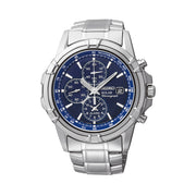 Seiko Essentials Solar Chronograph and Alarm with Blue Dial #SSC141