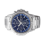 Seiko Essentials Solar Chronograph and Alarm with Blue Dial #SSC141