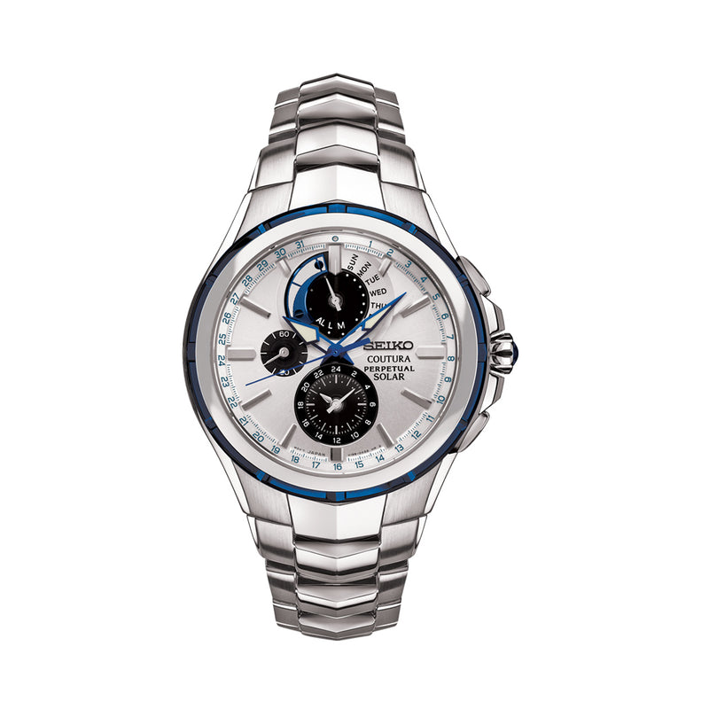 Seiko Coutura Solar Powered Chronograph with Sapphire Crystal #SSC743
