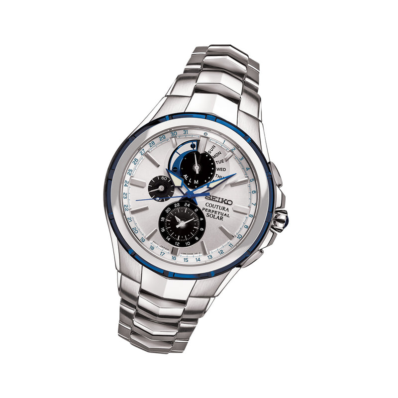 Seiko Coutura Solar Powered Chronograph with Sapphire Crystal #SSC743
