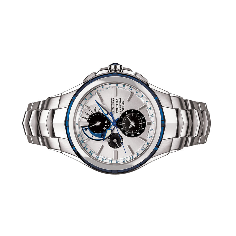 Seiko Coutura Solar Powered Chronograph with Sapphire Crystal #SSC743