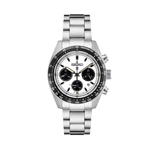 Seiko Prospex Speedtimer Solar Chronograph with White Dial #SSC813