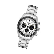 Seiko Prospex Speedtimer Solar Chronograph with White Dial #SSC813 tilt