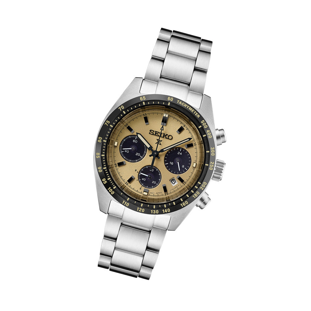 Seiko Prospex Speedtimer Solar Chronograph with Beige Dial #SSC817