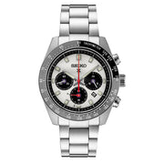 Seiko Prospex 41mm Speedtimer Solar Chronograph with Silver Dial #SSC911