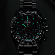 Seiko Prospex 41mm Speedtimer Solar Chronograph in black IP Plating #SSC917