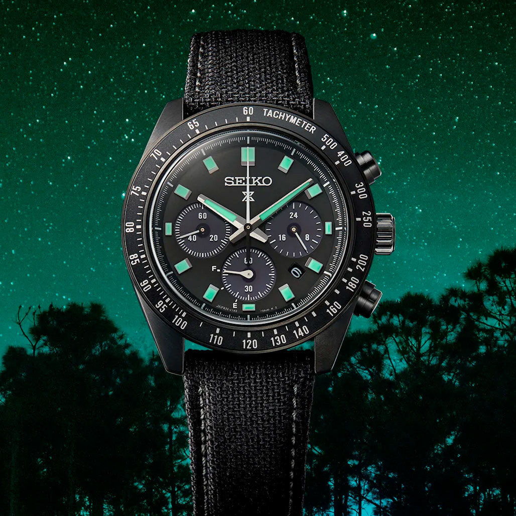 Seiko Prospex Black Series Speedtimer Solar Chronograph #SSC923