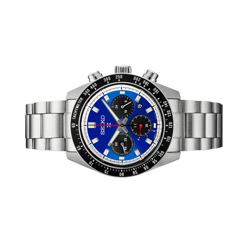 Seiko Prospex US Special Edition 41mm Speedtimer Solar Chronograph with Blue Dial #SSC931