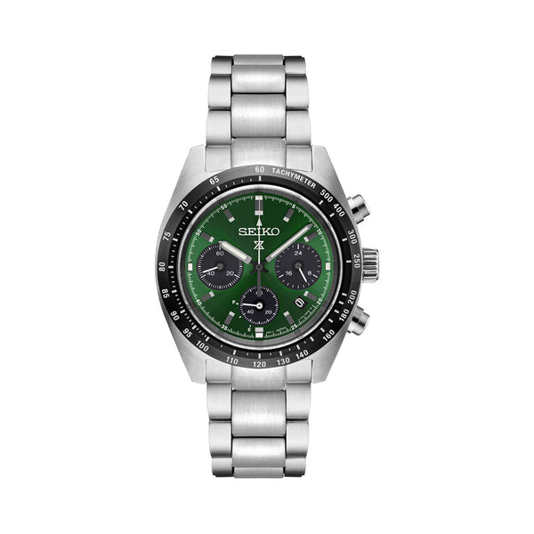 Seiko Prospex Speedtimer Solar Chronograph with Green Dial #SSC933