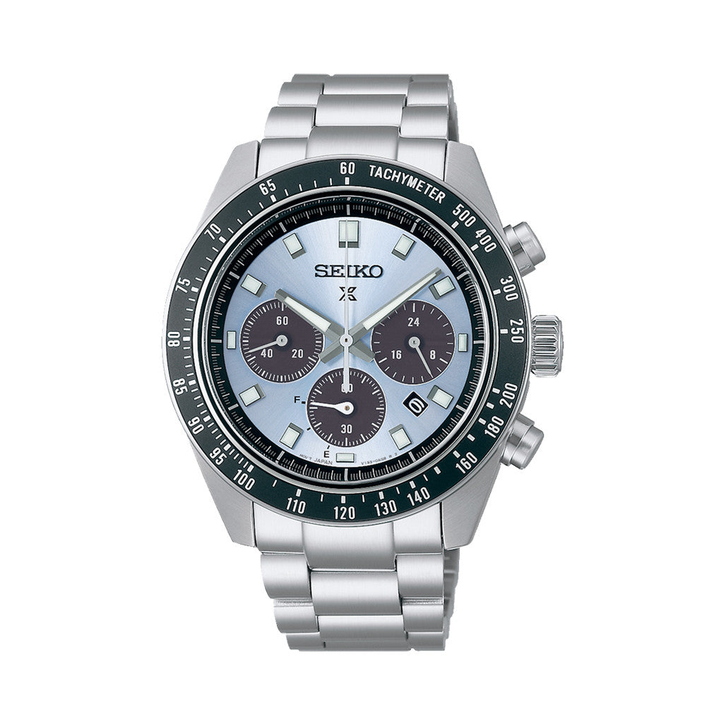Seiko Prospex Speedtimer Solar Chronograph with Light Blue Dial